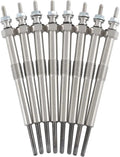 8Pcs Diesel Glow Plugs 9G Compatible with Chevy GMC 6.6L 2006-2016 Silverado 250