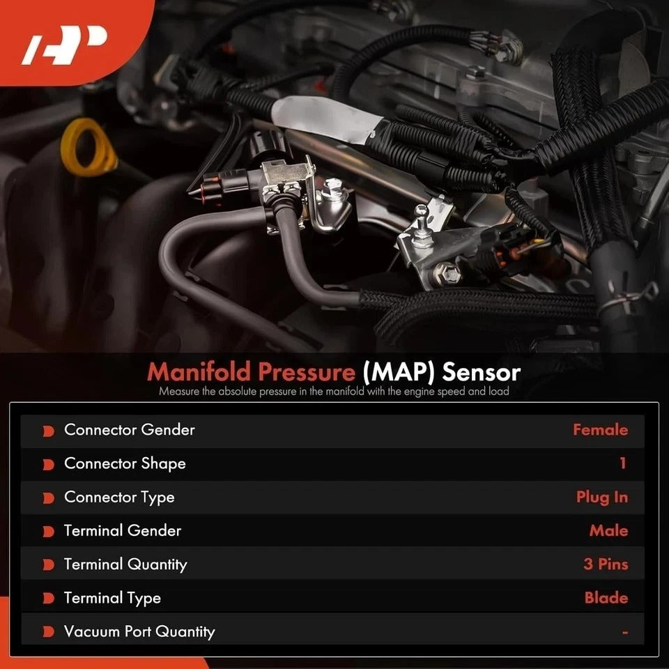Engine Manifold Absolute Pressure MAP Sensor Compatible with Silverado Expr