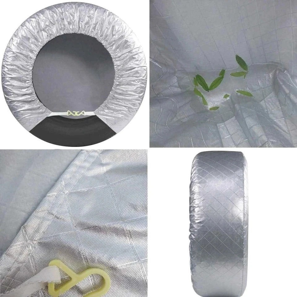 Waterproof Tire Covers Set of 4 - UV & Weather Protection for 27-29 Inch Tires