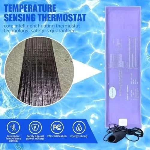 Smart Waterbed Heater with LED Digital Controller, 250W Waterbed Heating Pad