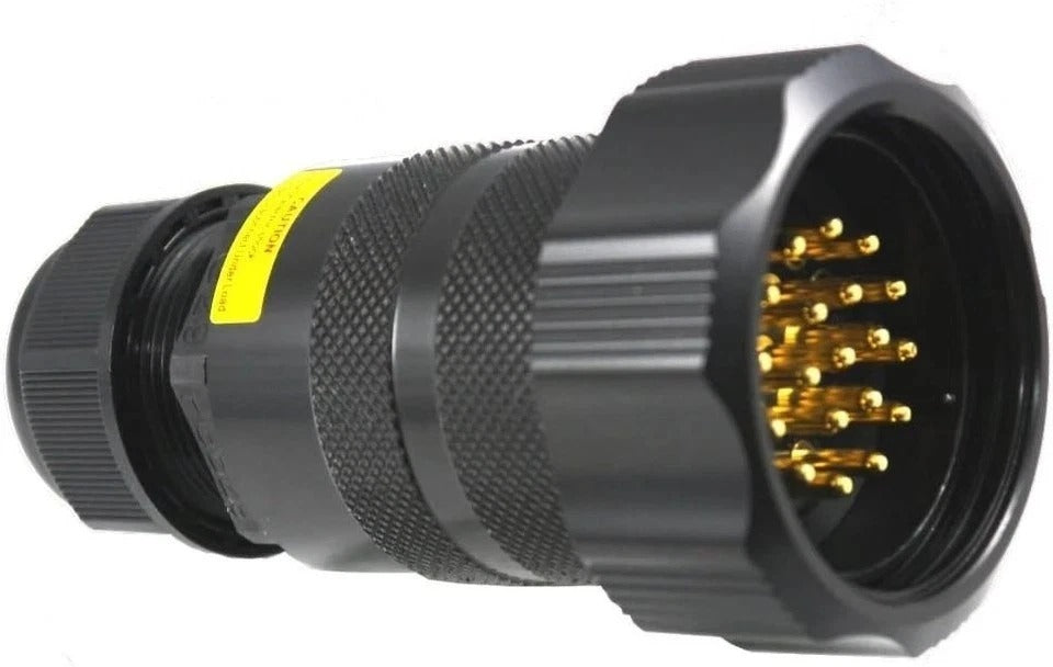 19 Pin Water Resistant IP66 Male Connector Compatible with Socapex 419 and Veam