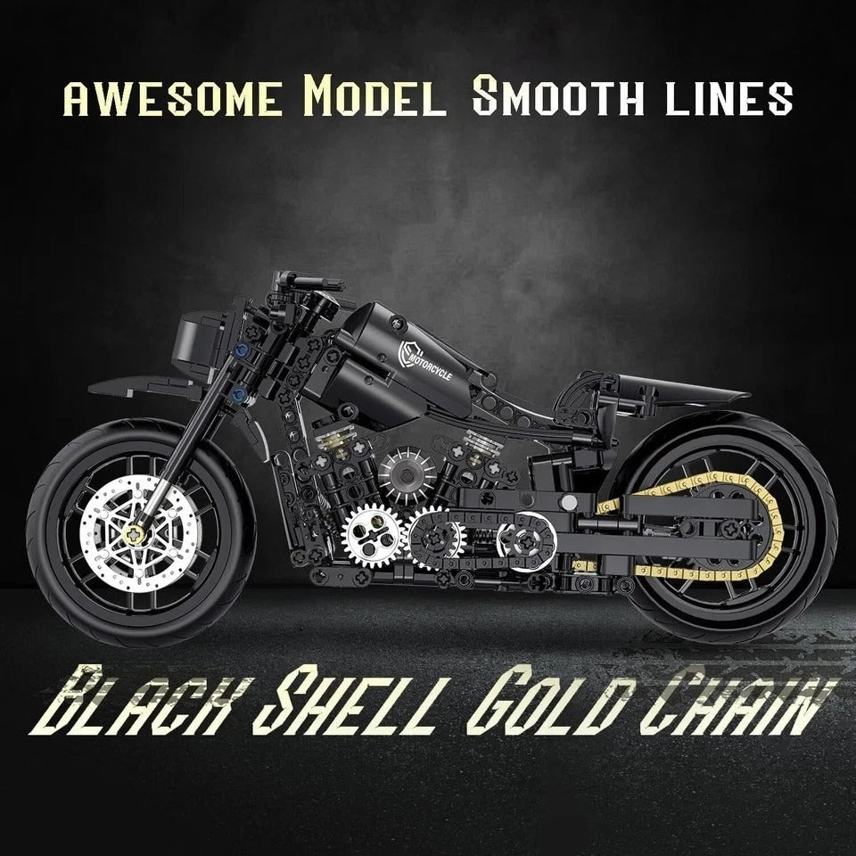 1:8 Motorcycle Building Set for Adults, Building Blocks for Adults, Collectible