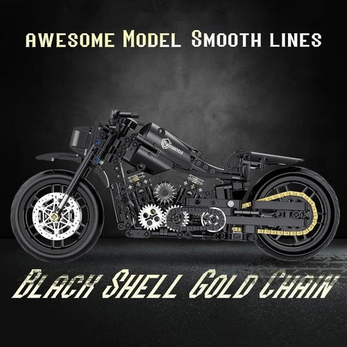 1:8 Motorcycle Building Set for Adults, Building Blocks for Adults, Collectible