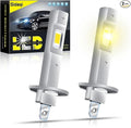 LED Fog Light Bulbs 3000K Yellow 12V 12000LM Super Bright 16-SMD H1 3000K