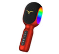 Micrófono inalámbrico Bluetooth para karaoke, altavoz portátil 5 en 1, luces RGB