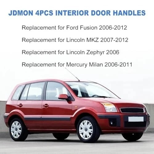 4PCS Interior Door Handles Replacement for Ford Fusion Mercury Milan Lincoin