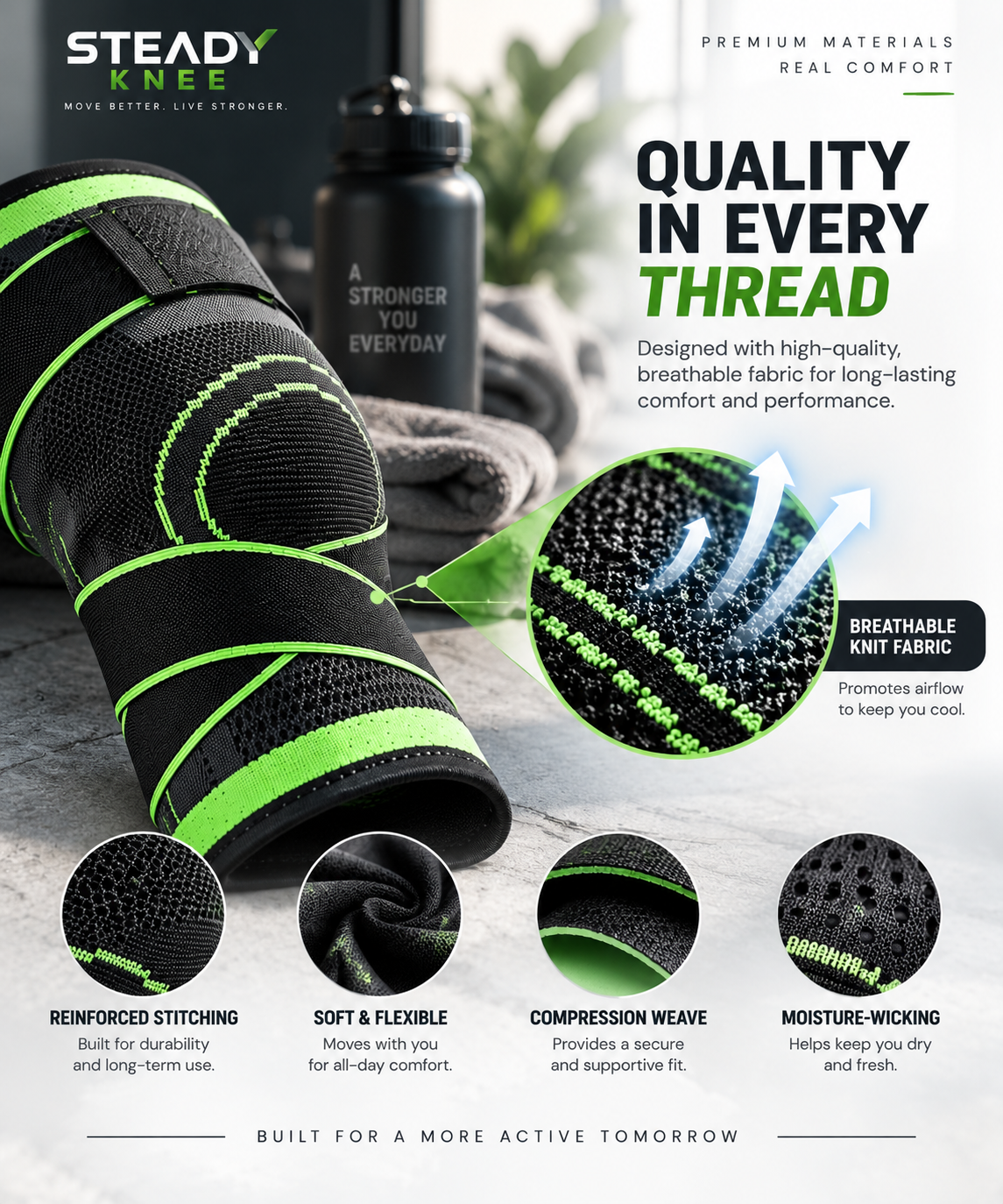 Steady Knee™ Active Compression Brace