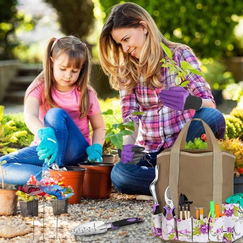 Garden Tools Set 83 Piece, Succulent Tools Set Included, Heavy Duty Aluminum ...