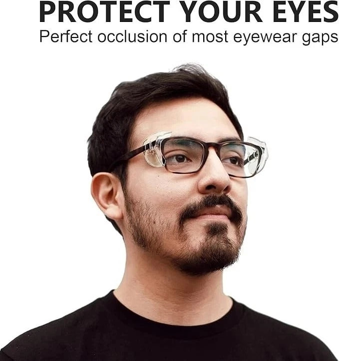 16 Pares Protectores Laterales Para Gafas De Poliuretano Ojos Lentes De Trabajo