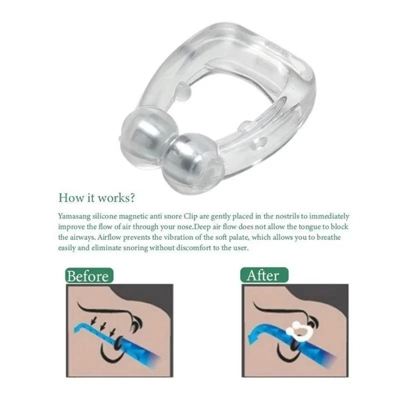 Magnetic Anti Snore Stop Snoring Nose Clip Sleeping Aid