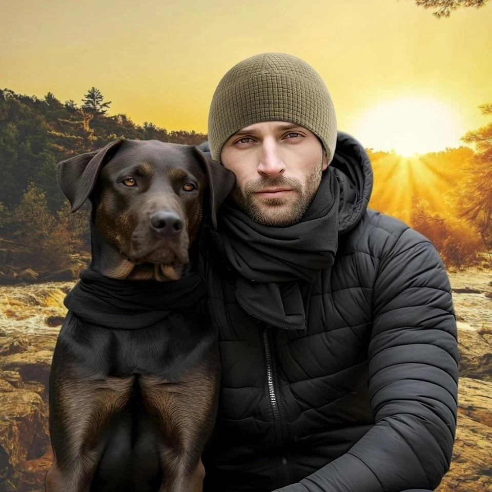 2 Pack Grid Fleece Beanie Watch Cap Waffle Tactical Beanie Multi-Season Army Mil
