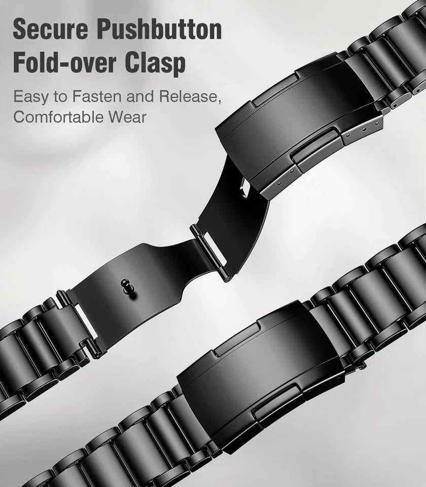 Titanium Apple Watch Band Ultra 3/2/1 45-49mm Replacement for Series 1-11, Black