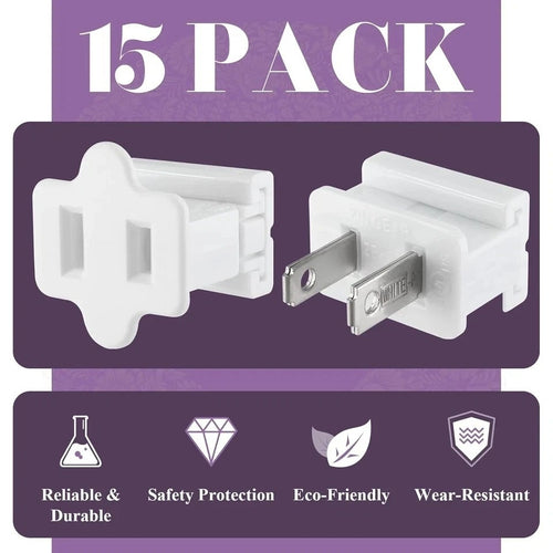 30Pcs Light Slip Plug SPT-1 Vampire Plugs Male and Female, Zip Plug White, Elect
