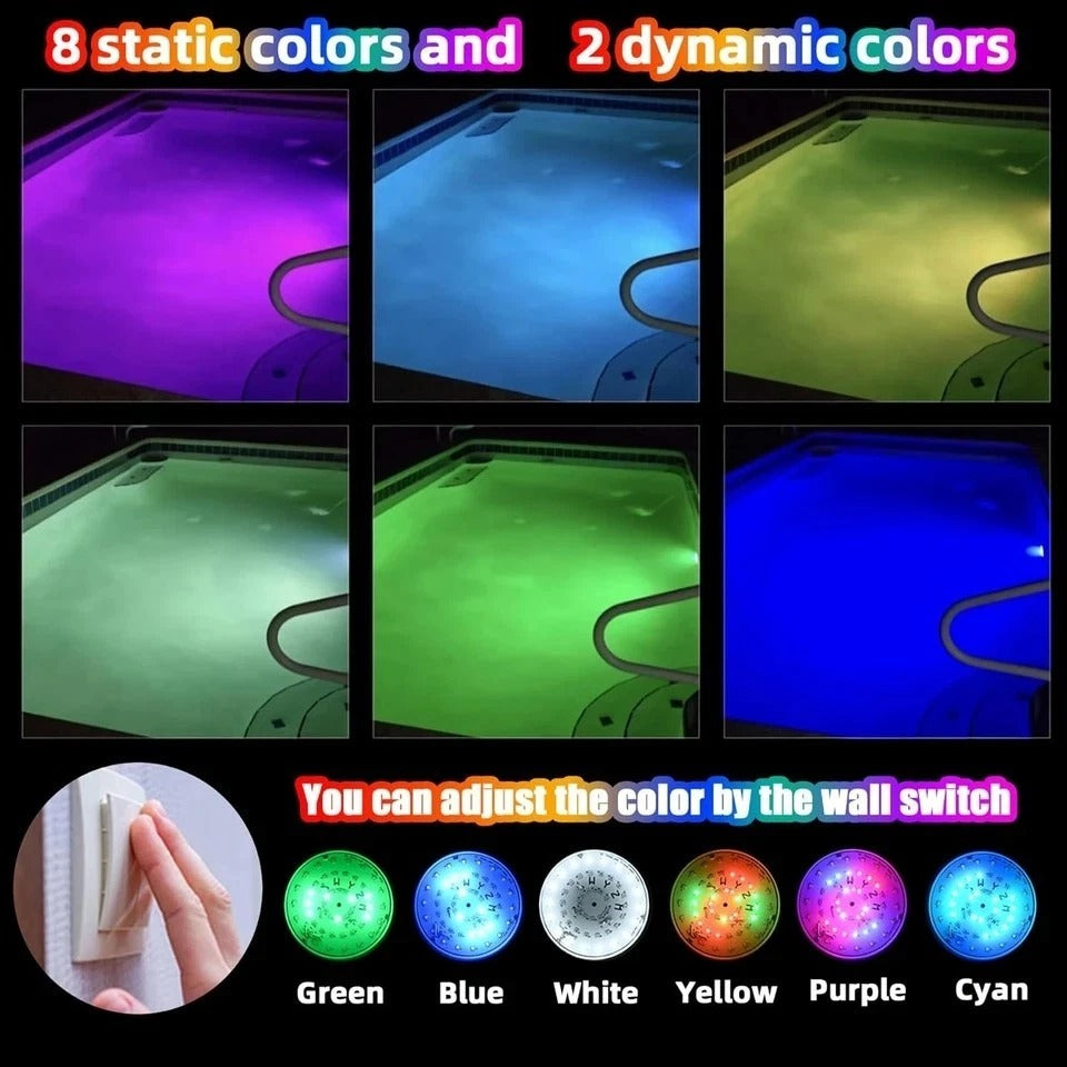 Color LED Pool Lights for Inground Pool, 120V 40W RGBW Pool Light Bulb for Ingro
