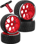 RC Wheel Highway Tires for 1/7 Arrma Felony 6S Blx,4Pcs RC Wheel Rims & Rubber T