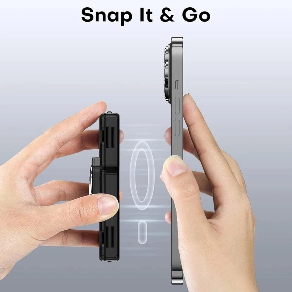 Slim Minimalist Wallet for Men - RFID Proof, Airtag Holder, Magnetic Card Holder