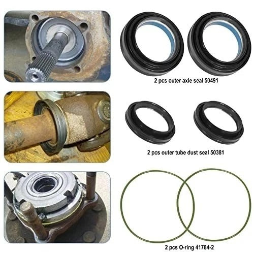 Outer Axle Dust Seal & Inner 20 PCS Seals Kit For Ford F250 F350 (1998-2004)