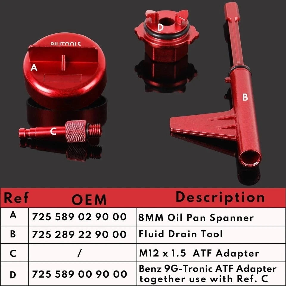 Mercedes 9G-Tronic Transmission Fill Adapter Tool for Fluid Change ATF Oil
