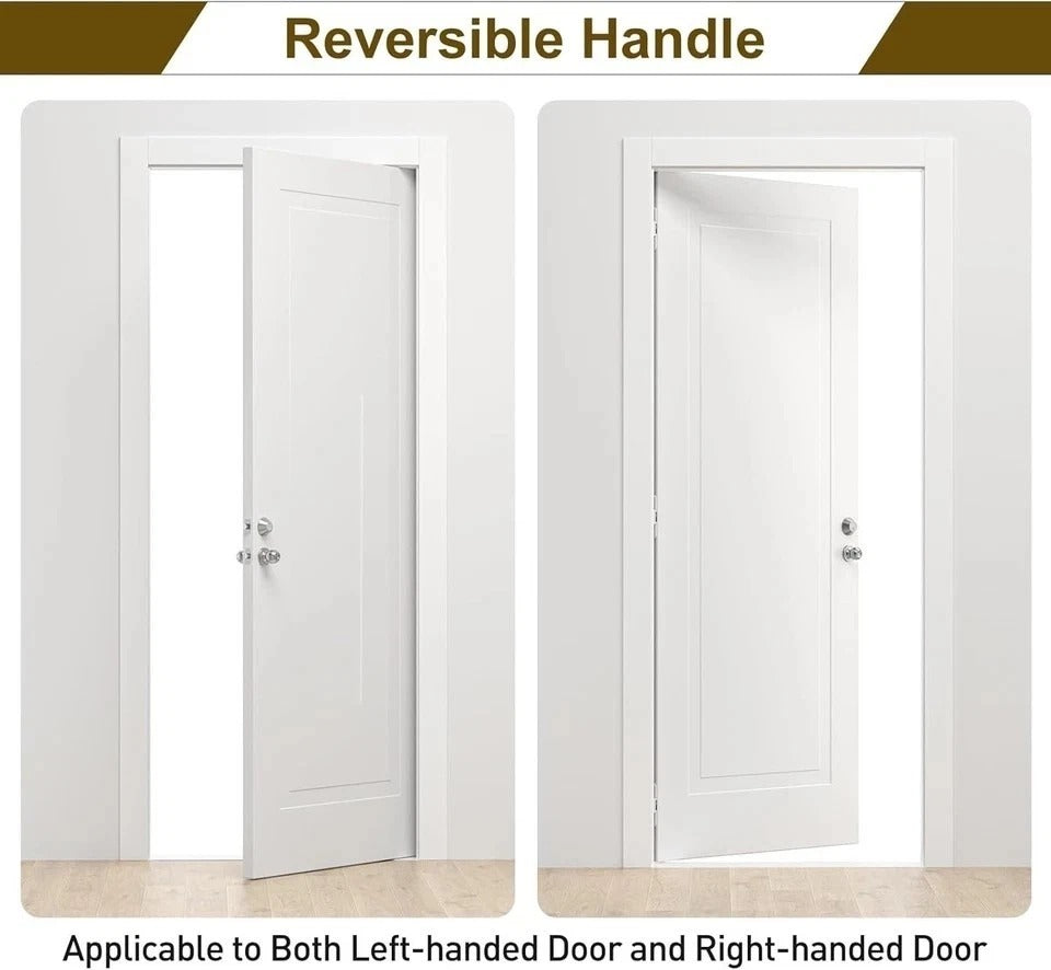 3 Pack Entry Door Knob and Single Cylinder Deadbolt Lock Set, Exterior Door Lock