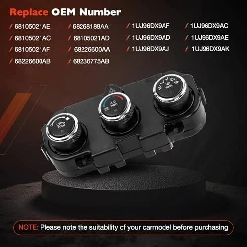 68268189AA Front Climate Heater Control Unit Module A/C Air Conditioning Panel