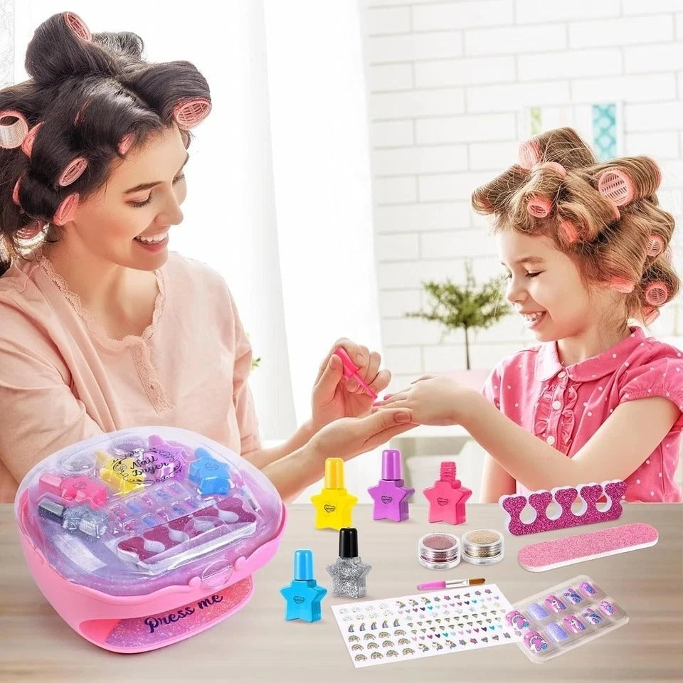 Nail Polish Kit for Girls Ages 7-12 Years Old,Toy for Girls 5 6 7 8 9 10 11 12 Y
