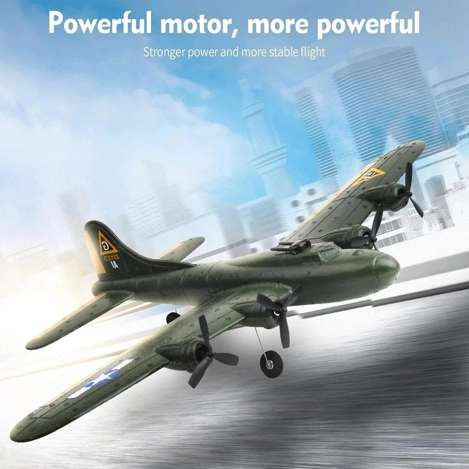 B-17 RC Plane, 2 Channel RC Airplane, 2.4Ghz Remote Control Airplane, Ready to F