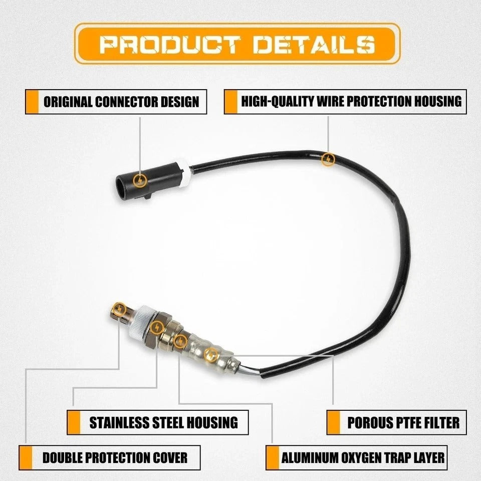 4Pcs O2 Oxygen Sensor 15717 Downstream Upstream Compatible with 1990-2014 Ford