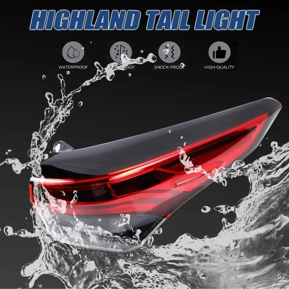 Tail Lights Assembly Rear Lamp Compatible With Highlander 2020 2021 2022 2023...