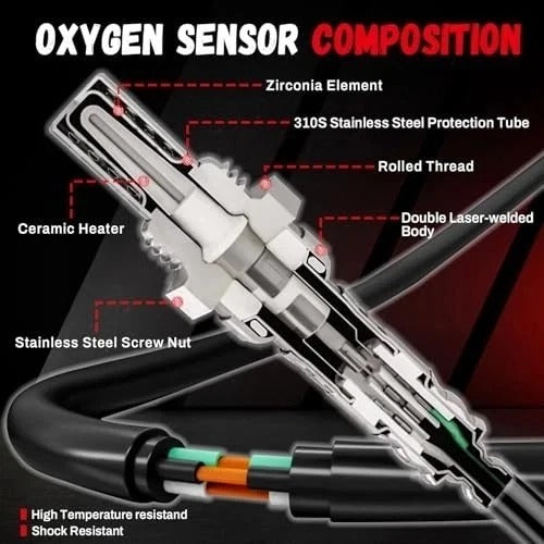 2Pcs 234-4242 234-4530 Upstream Downstream O2 Oxygen Sensor Compatible with