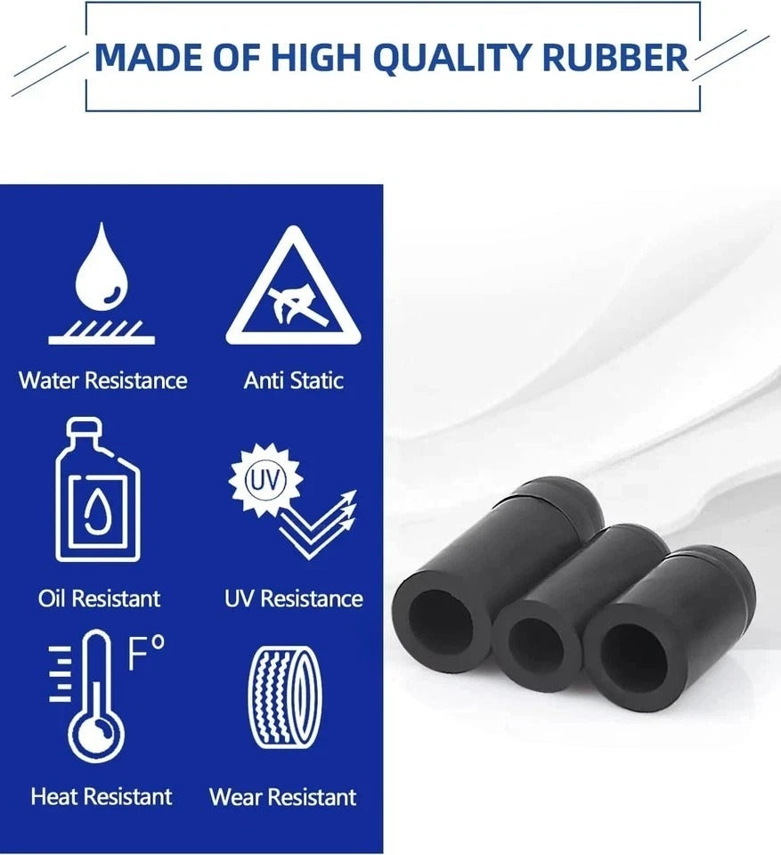 Vacuum Caps Rubber Plug Kit - 202 PCS 8 Size Assorted Vacuum Plugs Hose End Caps