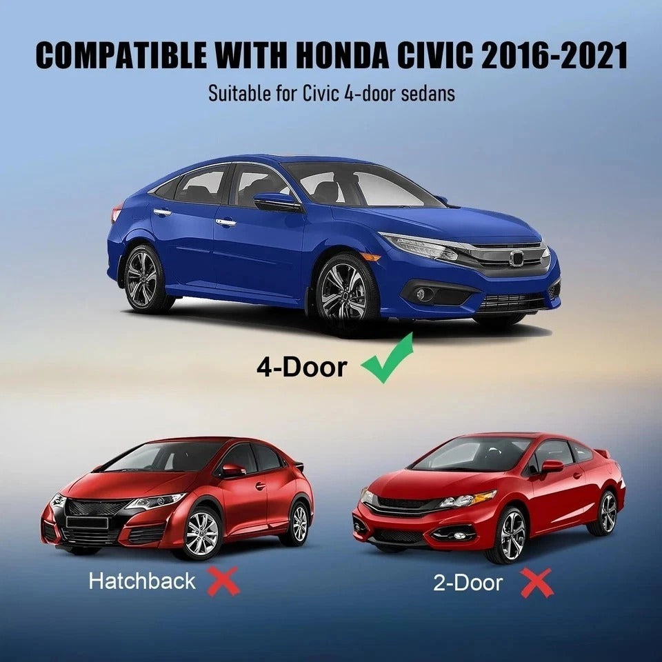 Honda Civic 2016-2021 Car Window Weather Stripping Molding Trim