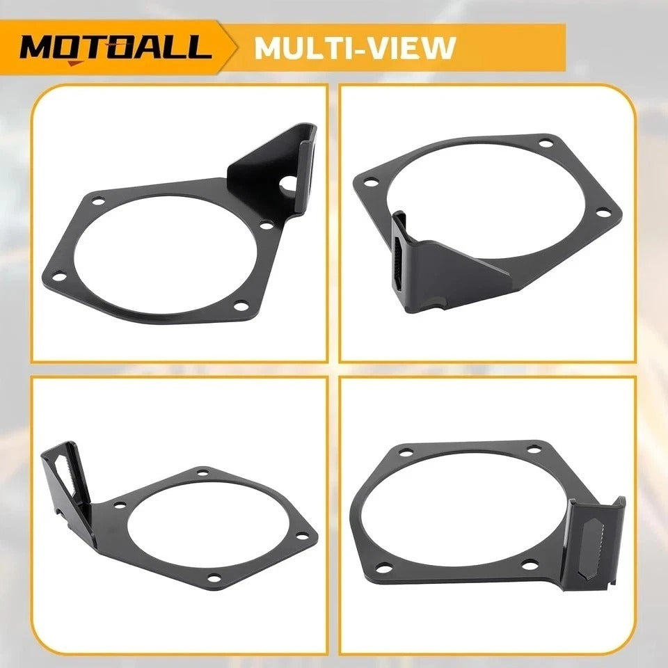 Throttle Cable Bracket Replacement 4-Bolt Fit for Intakes 92mm-102mm