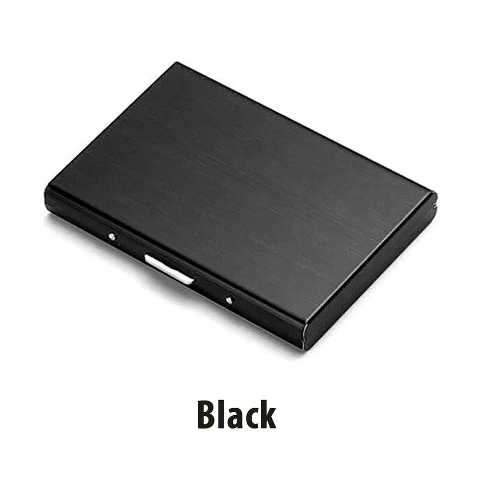 Credit Card ID Holder Slim Money Travel Wallet Stainless Steel RFID Blocking
