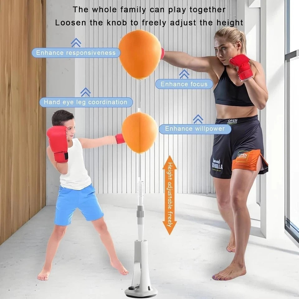 Reflex Bag, Punching Bag with Stand, Boxing Bag for Teens and Adults,Adjustable