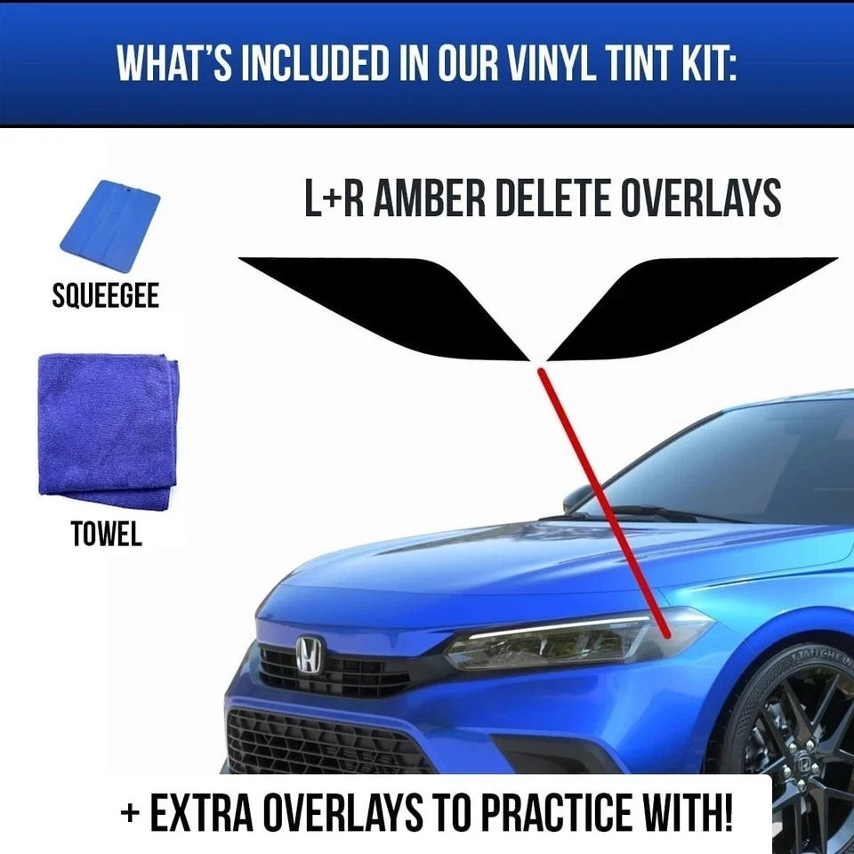 Delete Headlight Tint Compatible with 2022-2025 Civic
