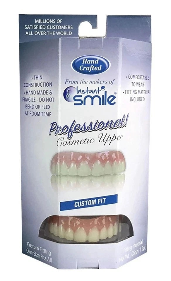 Luxury Cosmetic Upper: Handcrafted Realistic Teeth for At-Home Smile Makeover
