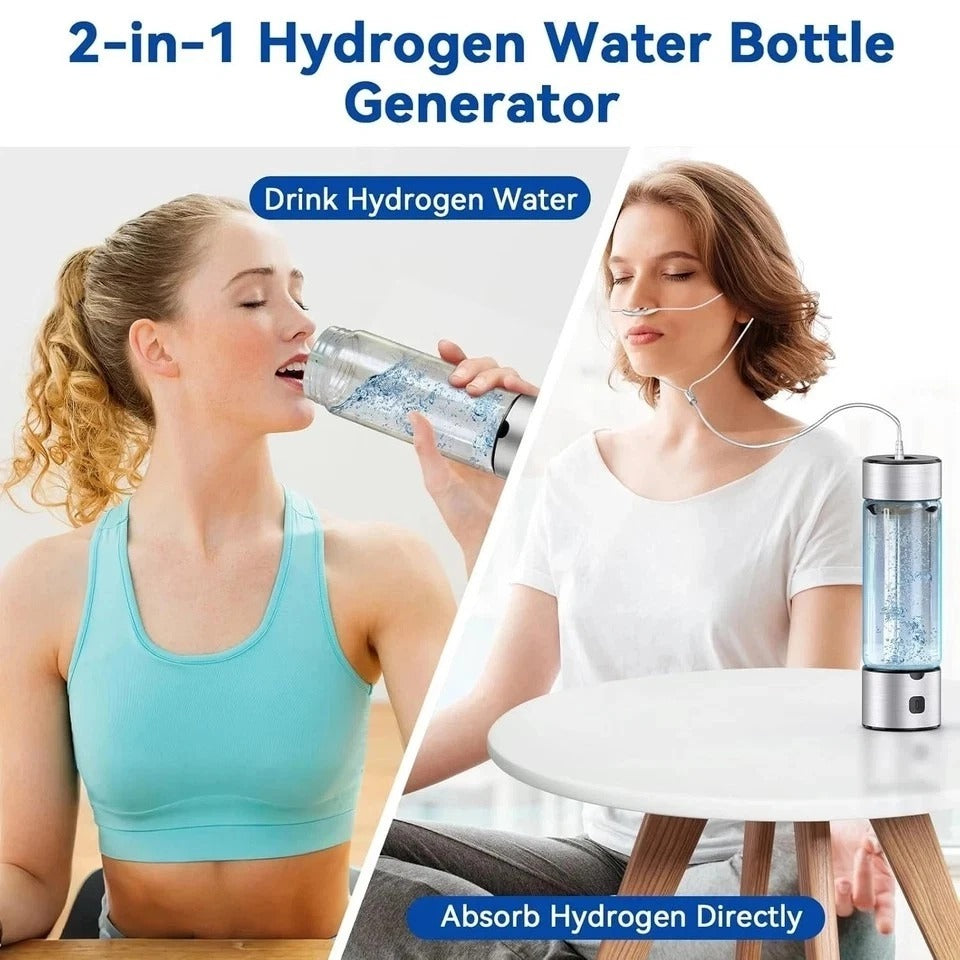 2025 Upgrade Hydrogen Water Bottle Generator, 2 in 1 Hydroh Hydrogen Water Bottl