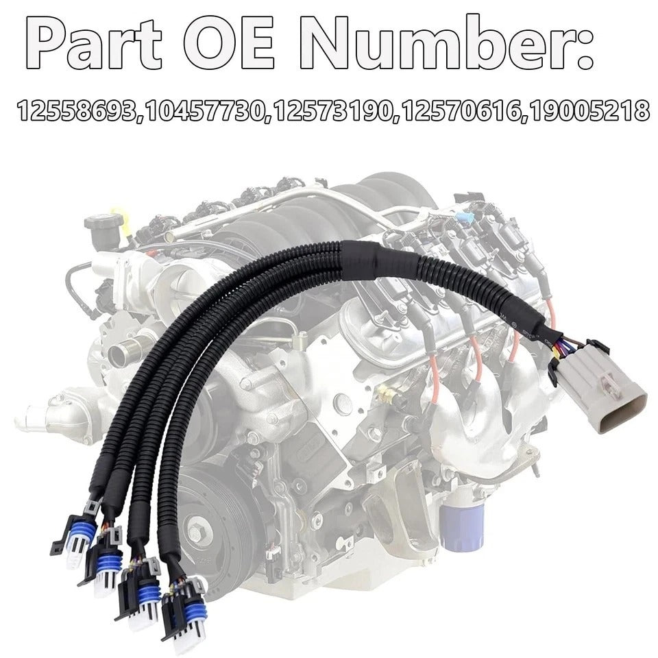 Ignition Coil Relocation Connector Wire Harness Compatible with Cadillac GMC ...
