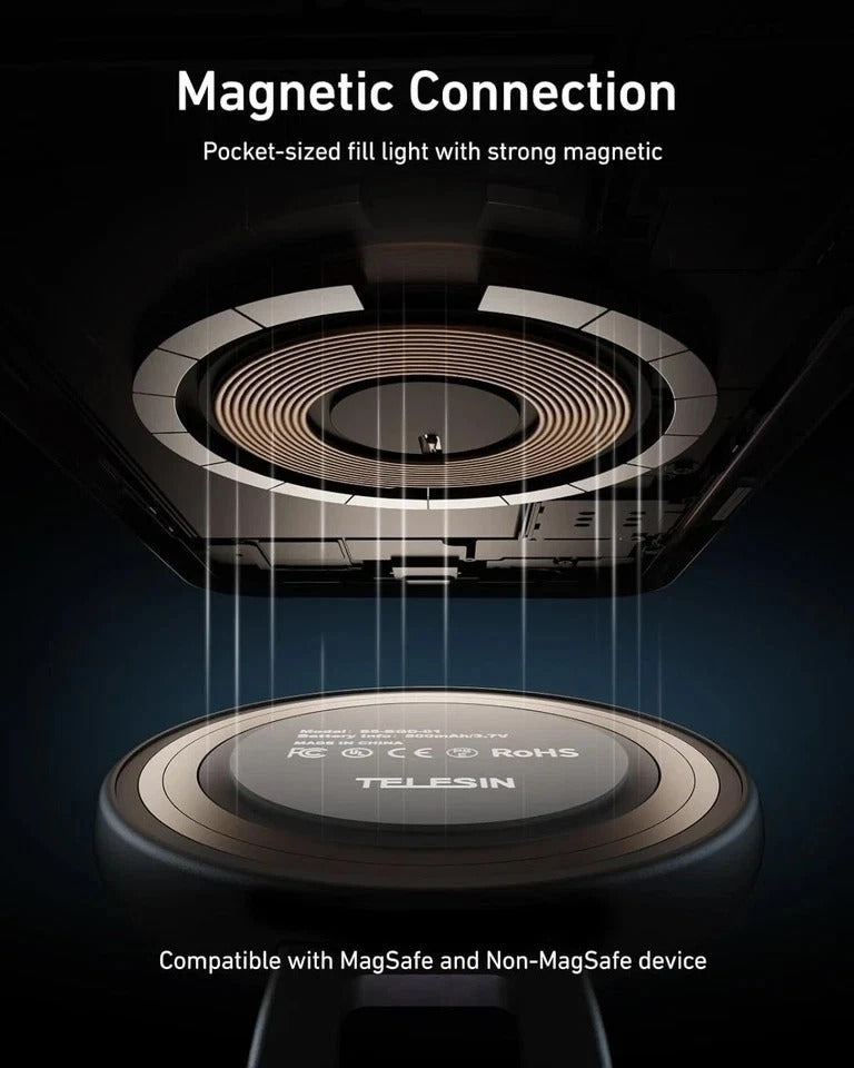 C03 Magnetic Selfie Light, Phone Light Compatible with iPhone Magsafe, CRI97 360