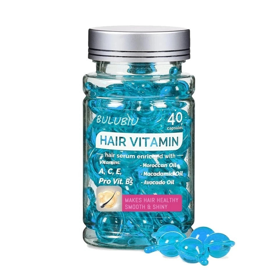 BULUBlU Conditioning Serum - No Rinse with Argan Macadamia Avocado Oils 40 Caps