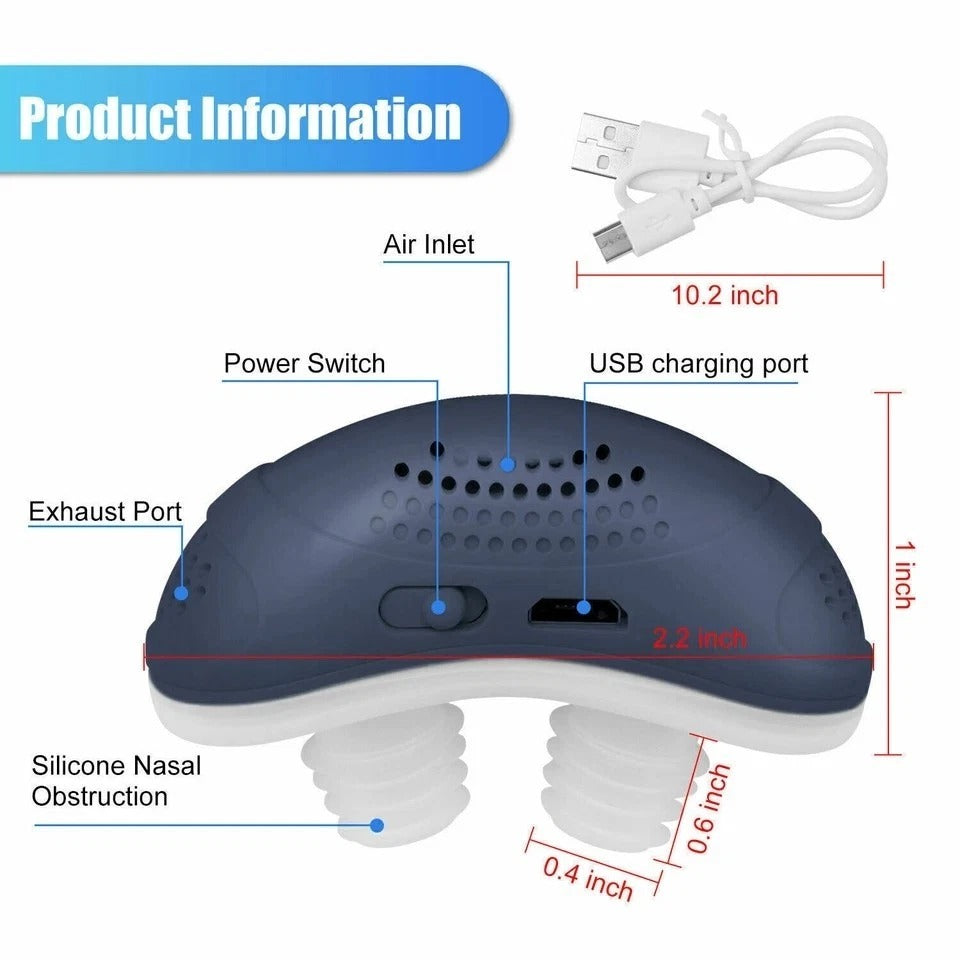 Electric Anti Snoring Device Micro Mini Noise Stop Sleep Aid Apnea