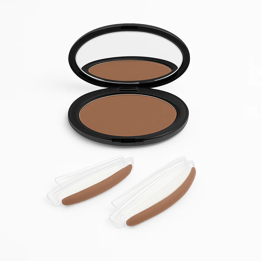 Perfect Brow Stamp Kit - Light Brown shade with compact and applicators