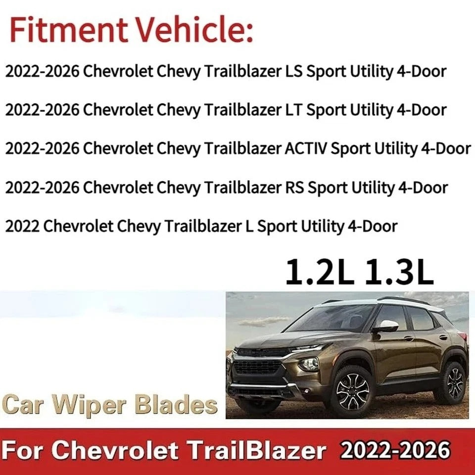 Rear Wiper Arm Blade for 2022 2023 2024 2025 2026 Chevrolet Chevy Trailblazer...