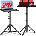 Projector Stand, 22 to 55 Inch Laptop Stand with Phone Holder, Tripod for DJ Equ