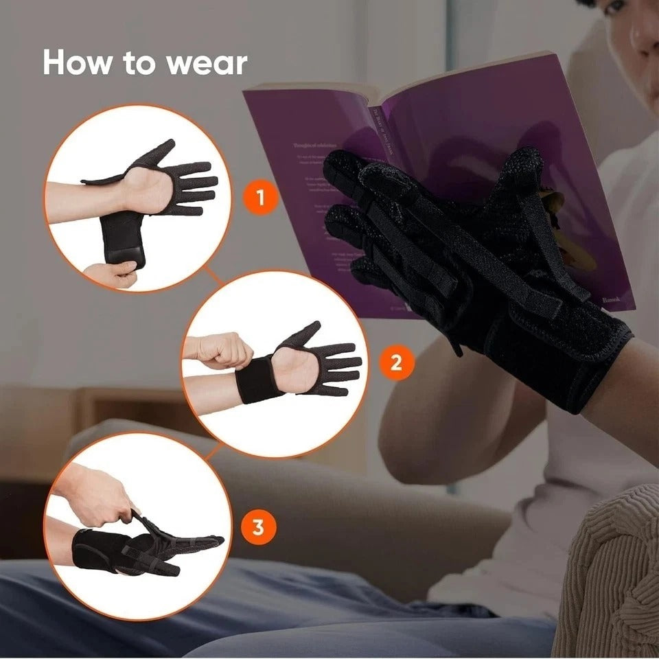 Finger Splint - Finger Training & Rehab Orthotics, Minimizes Spasticity, Stre...