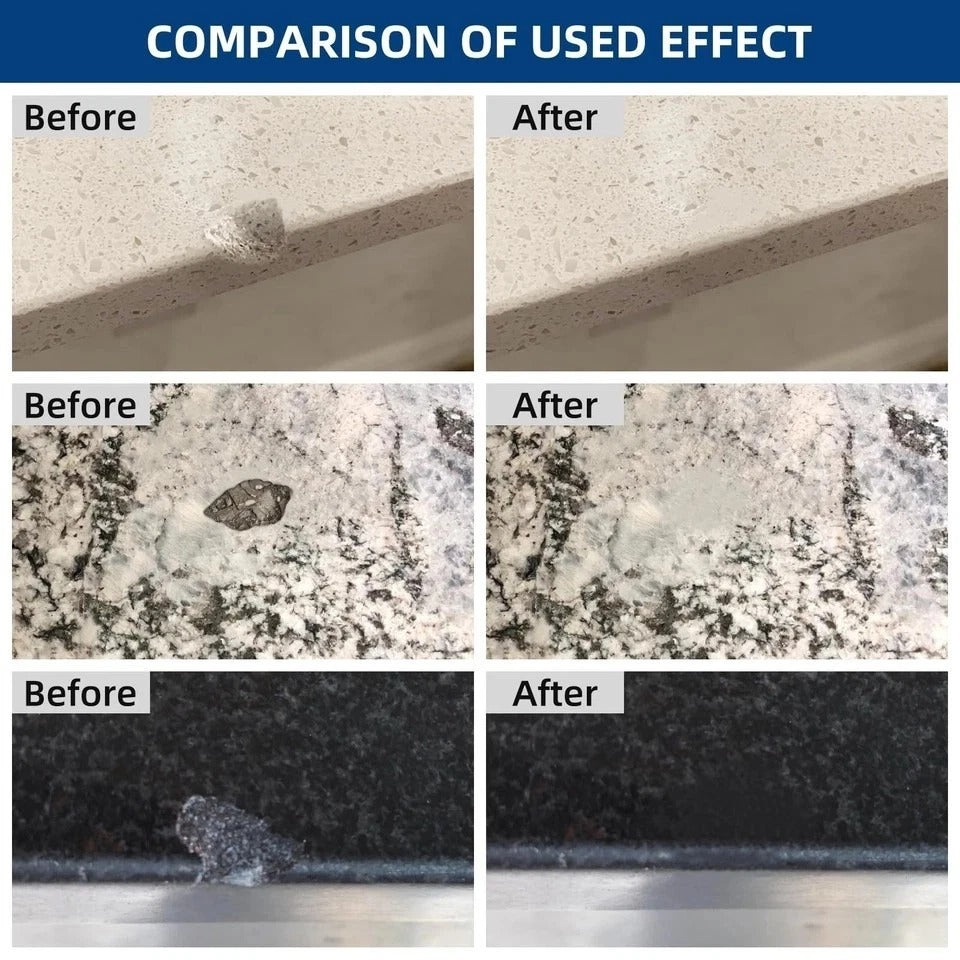 Marble and Granite Repair kit Porcelain Marble Stone and Quartz Countertops R...