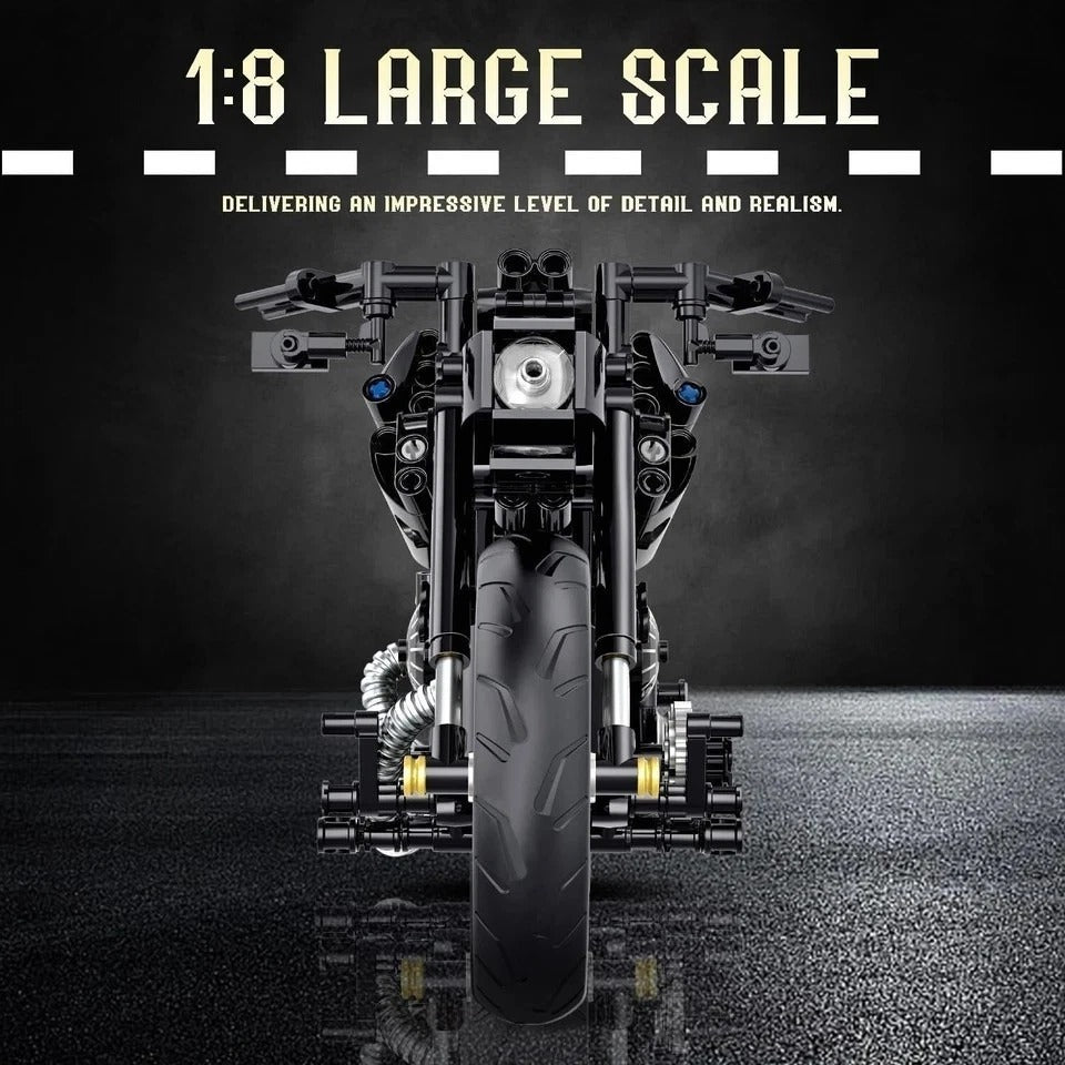 1:8 Motorcycle Building Set for Adults, Building Blocks for Adults, Collectible