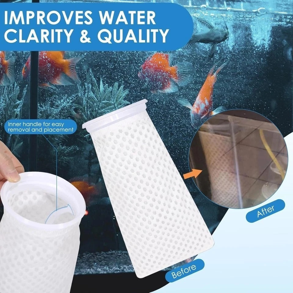 12 Pack 4 Inch Filter Sock, 150 Micron, Ring Honeycomb Filter Socks, Filter Sock