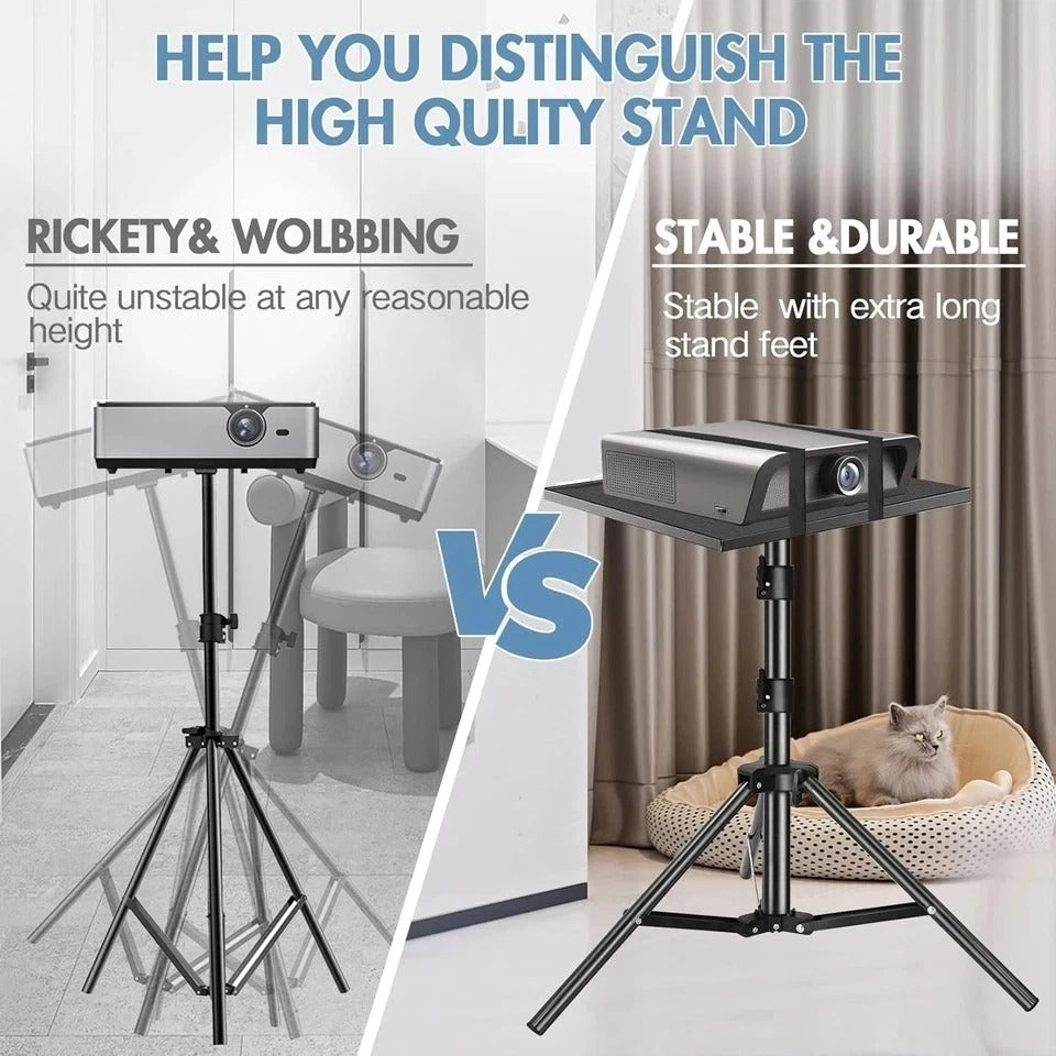 Projector Stand, 22 to 55 Inch Laptop Stand with Phone Holder, Tripod for DJ Equ