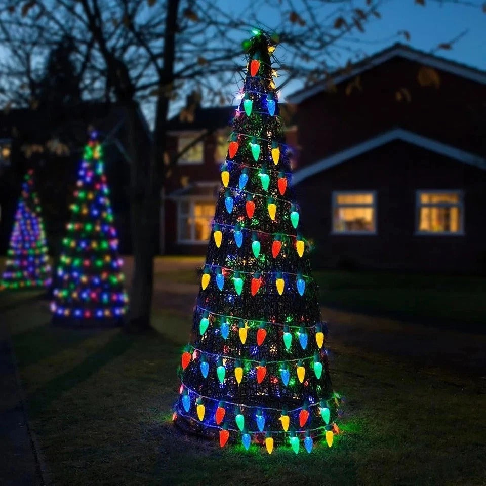 Best Solar Powered Christmas Lights for Outside Outdoor Xmas with 100 Count C6